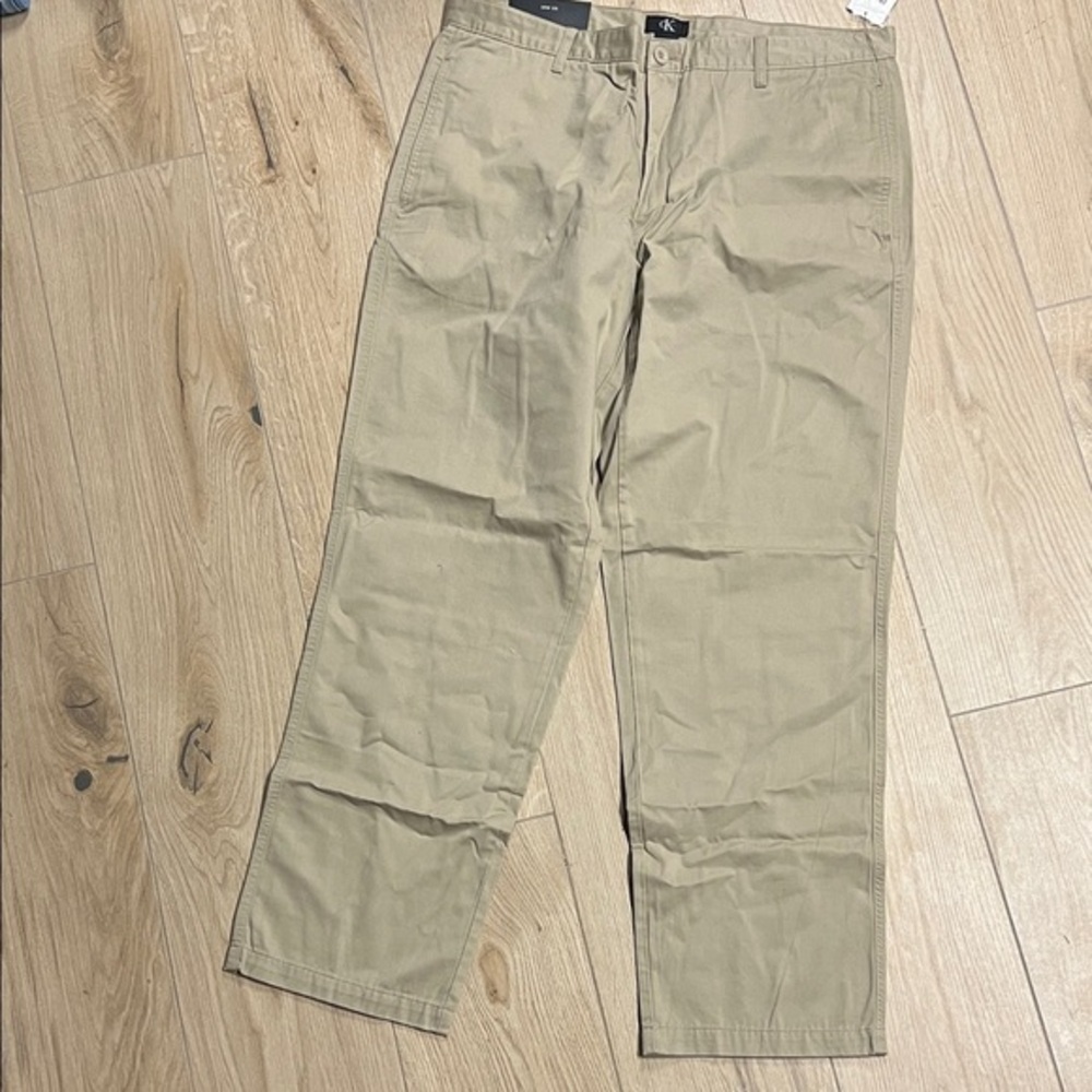 Calvin Klein Men's Tan Chinos